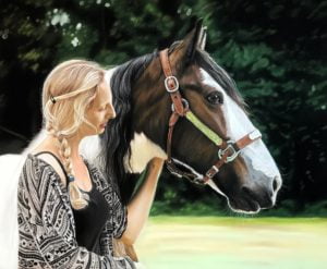 Pasteltekening in opdracht, voorbeeld door Melibre-fotografie