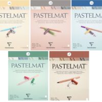 Clairefontaine Pastelmat blok met 4 kleuren 18x24 cm