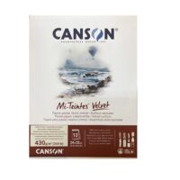 Canson Mi Teintes Velvet blok 32x41 gebroken wit