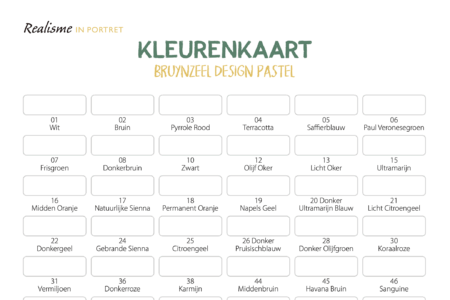 [Download] Kleurenkaarten kleurpotloden en pastelpotloden leeg