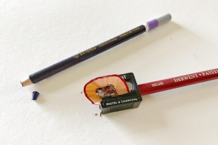 Afgebroken punt van je pastelpotlood?